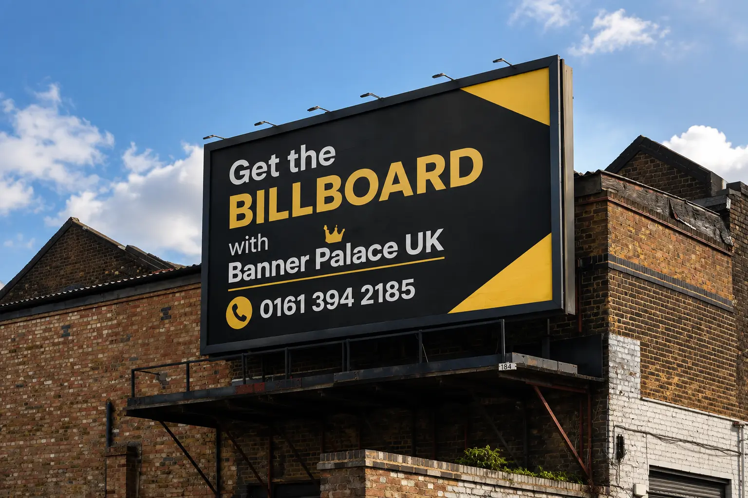 Billboard rental advertising space UK with Banner Palace billboard locations